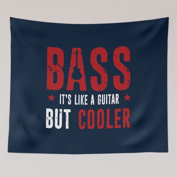 Item preview, Guitar shirts - Guitar gifts - Guitar Bass it's like guitar but cooler awesome T shirt for men - Best idea gifts for Bass Guitar player designed and sold by niftee.