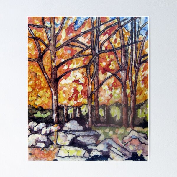 Haliburton Forest batik Poster
