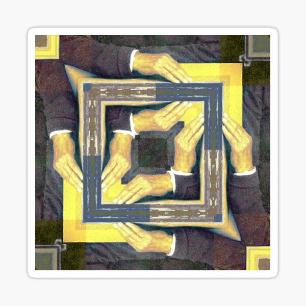 enframing hands (gestell fingers) Sticker