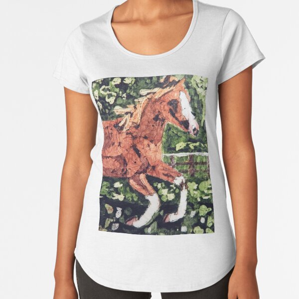 Batik Horse Premium Scoop T-Shirt
