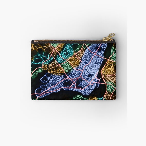 Artikelvorschau, Straßenkarte von Montreal Québec, Kanada in Neonfarben entworfen und verkauft von neonmaps.