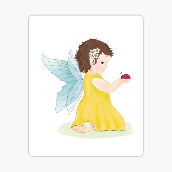 Fairy and ladybug Sticker