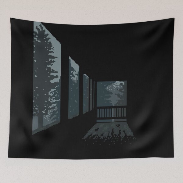 Item preview, Forest Foggy Morning Pixel Art designed and sold by Bunnyfuncake.