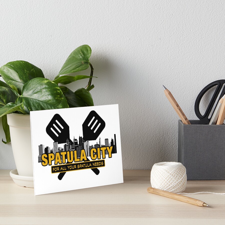 Lámina rígida «Spatula City, logotipo de la empresa cinematográfica de