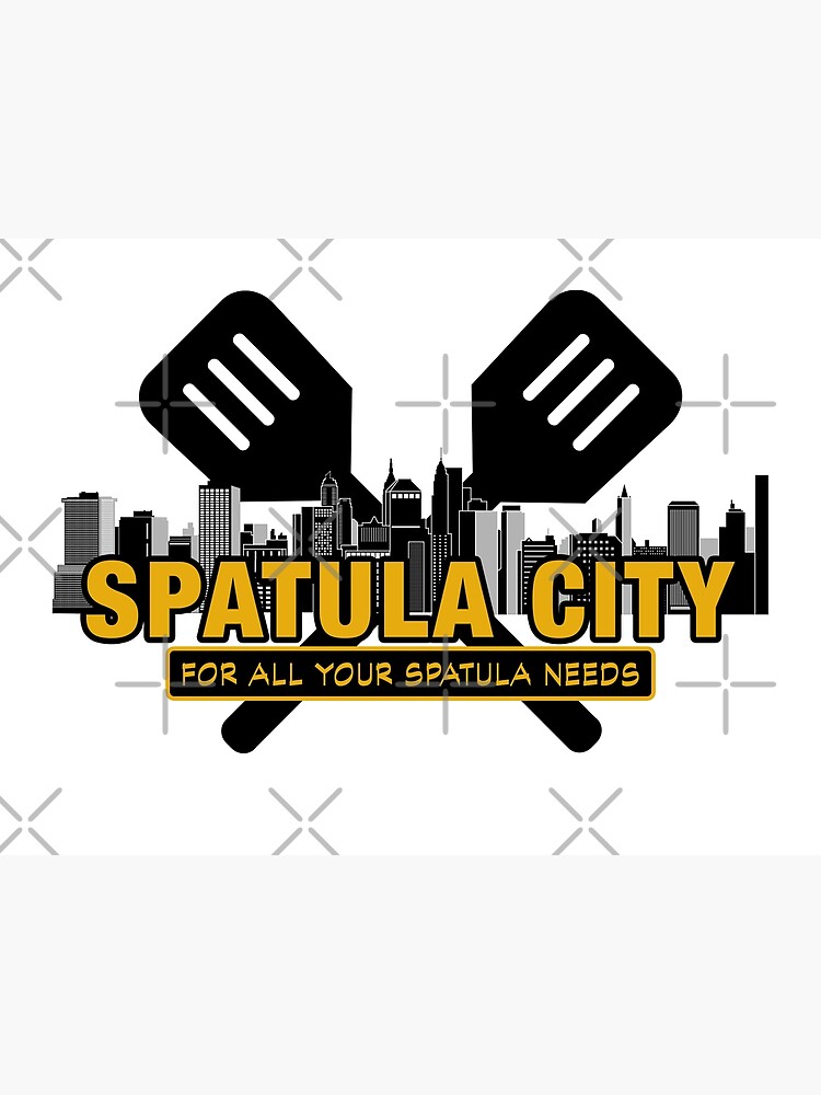 Lámina fotográfica «Spatula City, logotipo de la empresa
