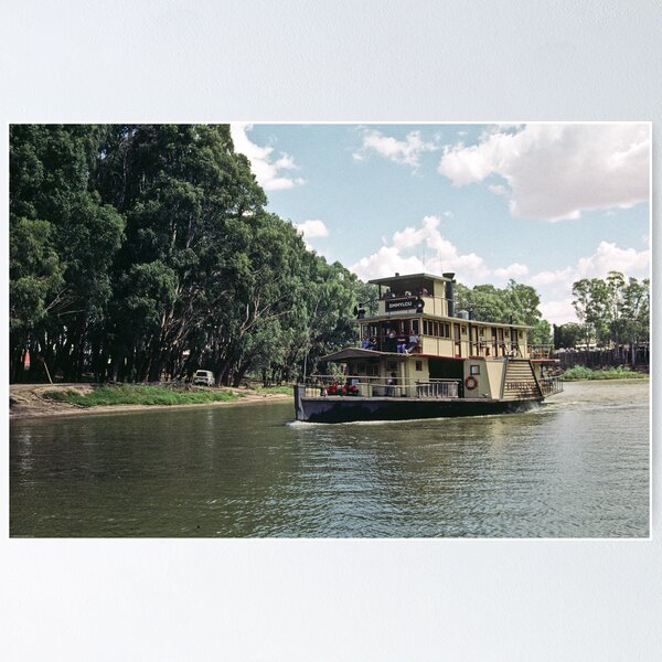 Item preview, Murray at Echuca w Paddle steamer Emmy Lou 19990227 0021 designed and sold by Fred Mitchell.