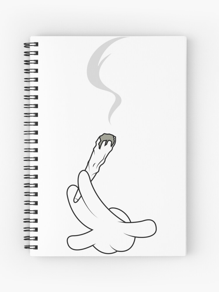 Cuaderno de espiral «Dibujos animados manos fumando» de Buniverse |  Redbubble