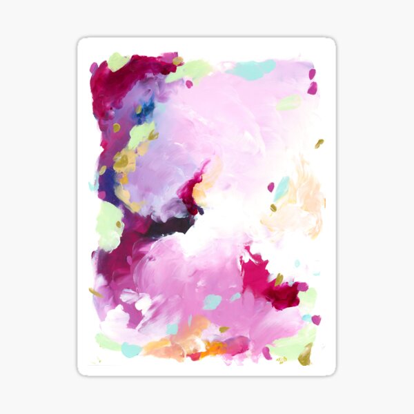 Leia - abstract acrylic painting Sticker