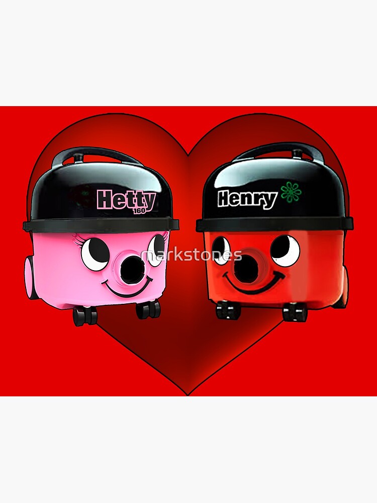 "Henry and Hetty Hoover Love Heart" Canvas Print by markstones Redbubble