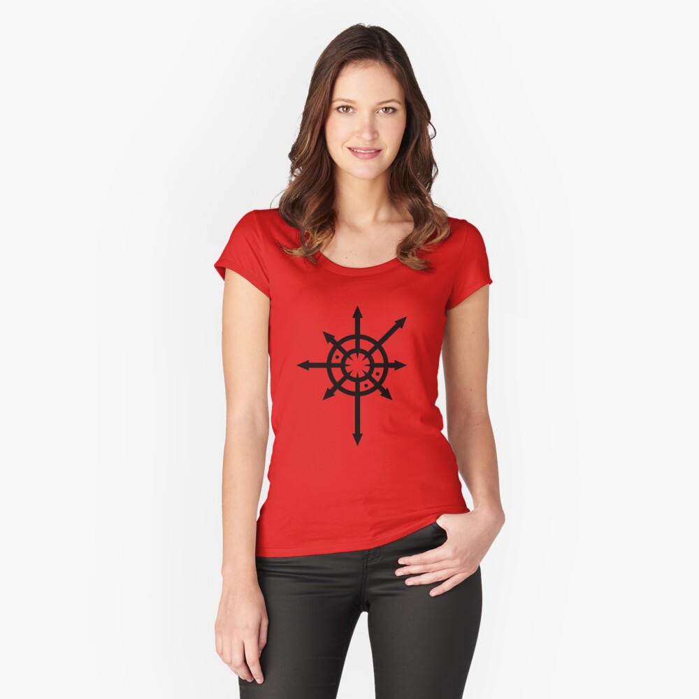 Vista previa del artículo con la obra «Camiseta entallada de cuello ancho», diseñado y vendido por XeRose.