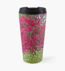 Bougainvillea and Daisies Travel Mug