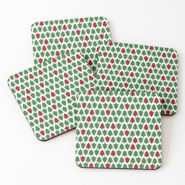Item preview, Red & Green Christmas Trees designed and sold by abbazabba.