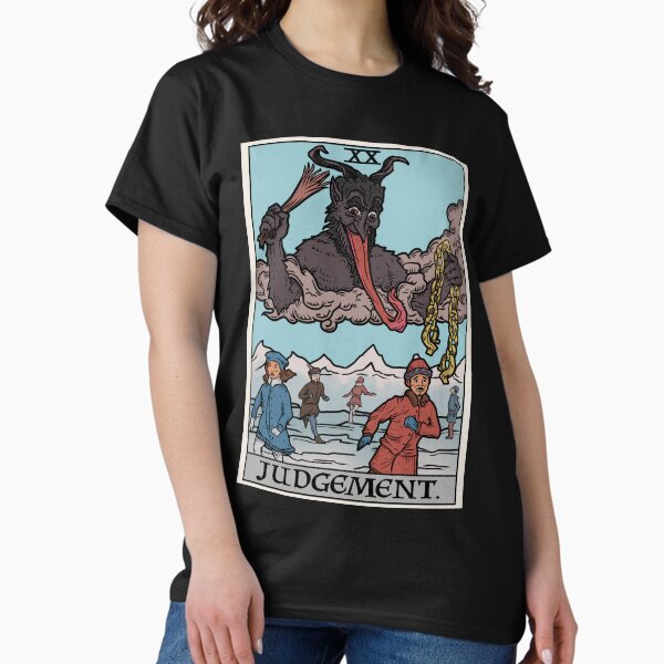 Item preview, Judgement by Krampus Tarot Card  designed and sold by TheGhoulishGarb.
