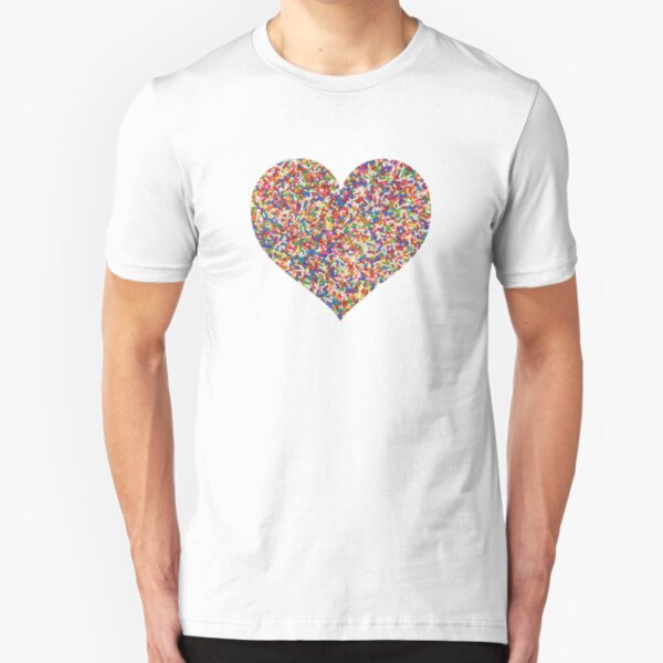 Rainbow Sprinkles Slim Fit T-Shirt