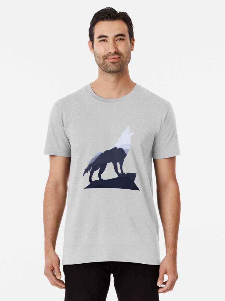 Mountain Wolf Apparel, Wolf Silhouette Lone Mountain Wanderer Wolf Shirt" T-shirt for Sale by teesogram | wolf t-shirts - wolves t-shirts mountain wolf t-shirts