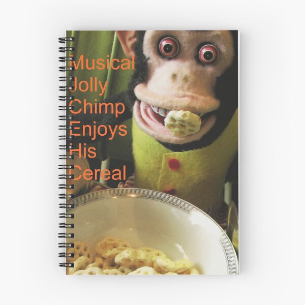 Item preview, Musical Jolly Chimp Enjoys his Cereal (text version) designed and sold by Margaret Bryant.