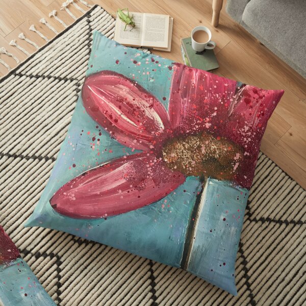 Pink Petals Floor Pillow