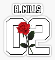 Harvey Mills - Rose Sticker