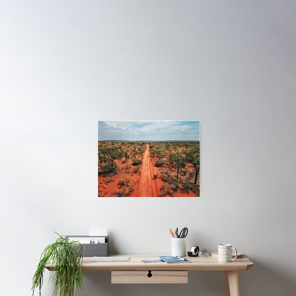 Red Centre Australian Outback | Aerial Print Poster