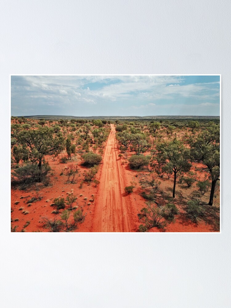 Alternate view of Red Centre Australian Outback | Aerial Print Poster