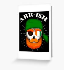 Arr-Ish Irish Pirate St. Patrick's Day Funny Gift Greeting Card