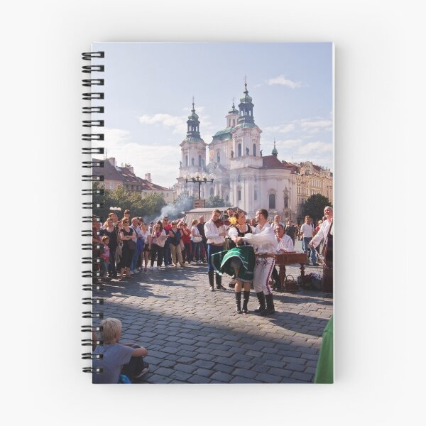 Item preview, Folk dancing in Prague square designed and sold by doug hunwick.