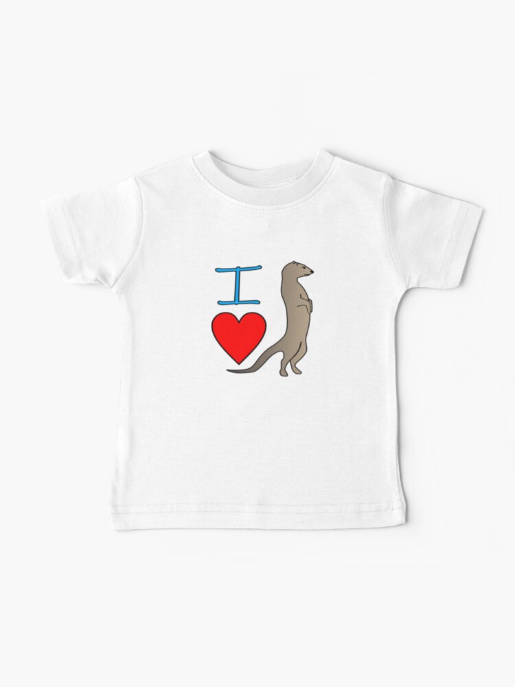 I Heart Mongoose Baby T Shirt By Doinghawaii Redbubble