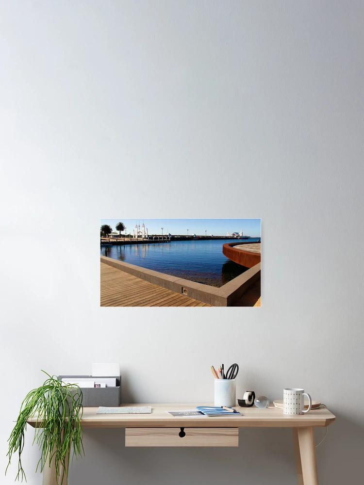 Thumbnail 2 of 3, Poster, Cunningham Pier designed and sold by Rhonda Taylor.