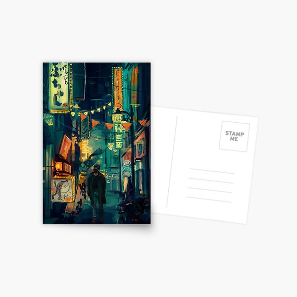 City Lights Postcard
