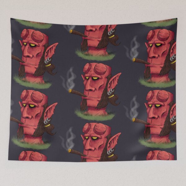 Item preview, Hellboy Moai designed and sold by IDIVAGANTE.
