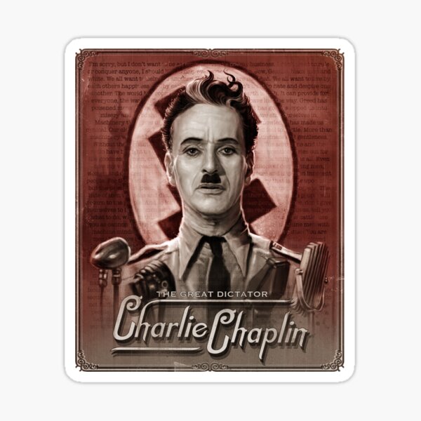 The Great Dictator - Charlie Chaplin Sticker