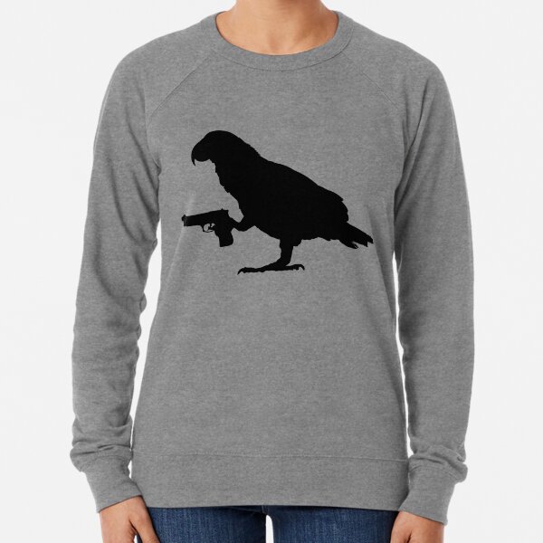 Item preview, African Grey Parrot holding a gun designed and sold by VectorView.
