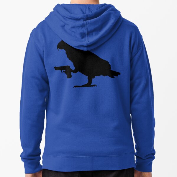 Item preview, African Grey Parrot holding a gun designed and sold by VectorView.