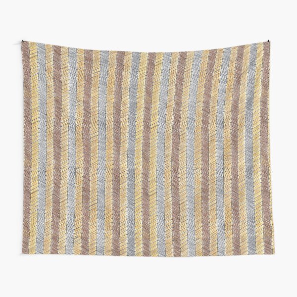 NEUTRAL HERRINGBONE WEAVE Tapestry