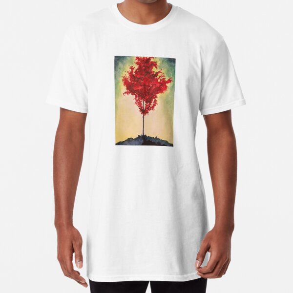 Crimson Moment Long T-Shirt