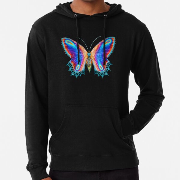 halsey multicolor butterfly hoodie