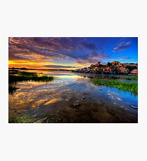 Willow Lake Spring Sunset Photographic Print