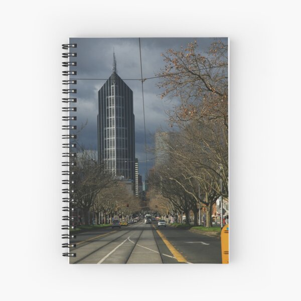 city winter. elizabeth st, melbourne Spiral Notebook