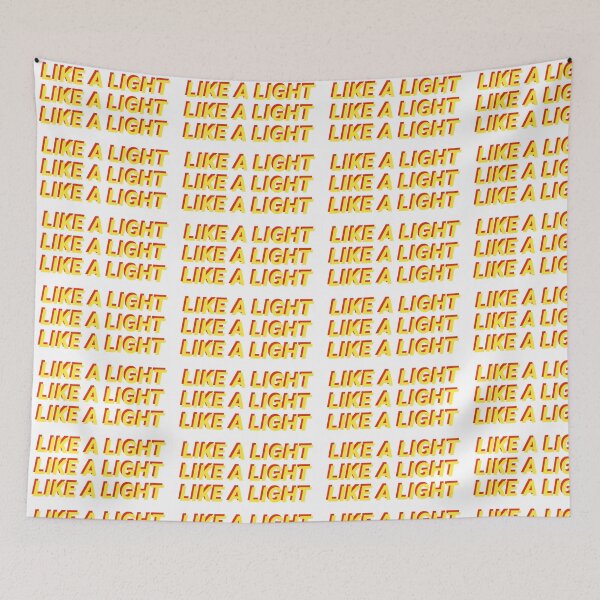 Item preview, LIKE A LIGHT (red/orange) STACKED designed and sold by ssavannahz.