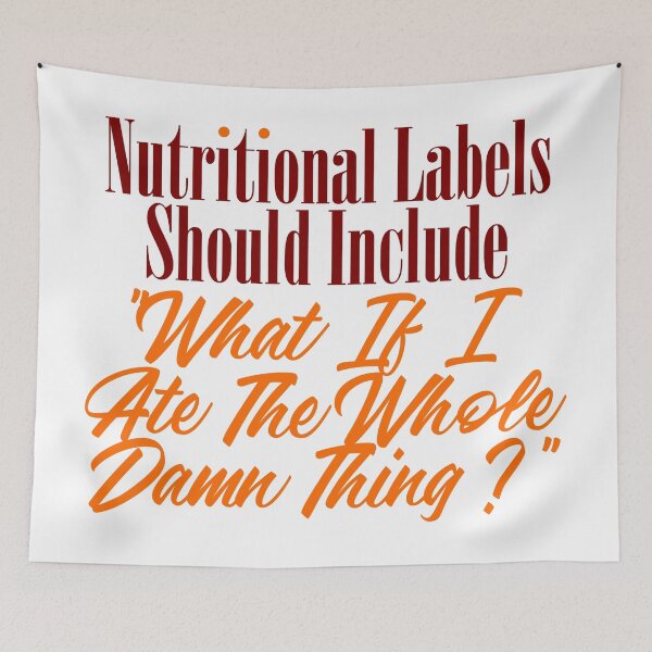 Item preview, Nutritional Labels Upgrade Funny Foodie Love Meme  designed and sold by Articulate.