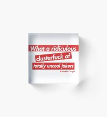 We love Barbara Kruger!! Acrylic Block