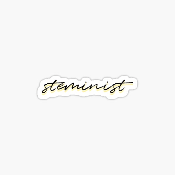 steminist in yellow Sticker