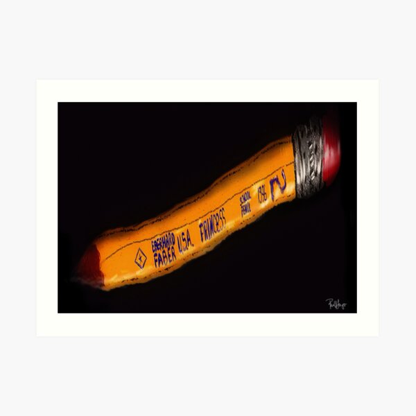 Pencil Drawing Art Print