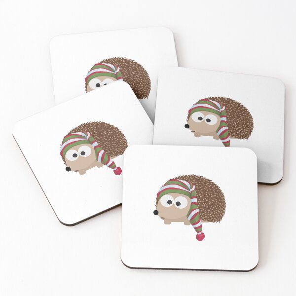 Artikelvorschau, Netter Igel, der eine Winterkappe trägt entworfen und verkauft von Hedgie Designs.
