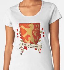 Camiseta premium para mujer Campeón del Rey - El Escudo de Leona