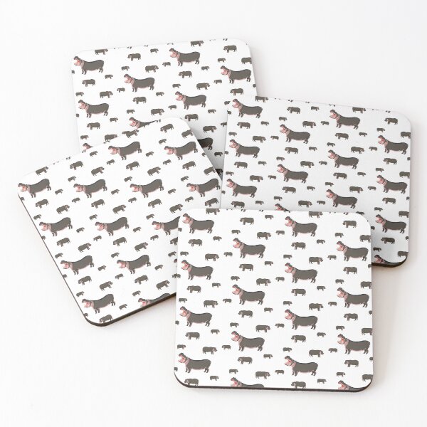 Item preview, Happy vintage hippos  designed and sold by LittleBettyMakes.