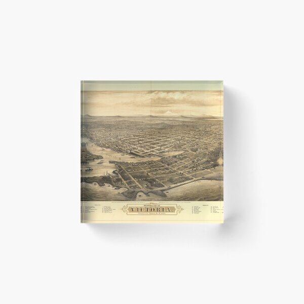 Item preview, Vista de pájaro de Victoria, Columbia Británica, Canadá (1878) designed and sold by allhistory.