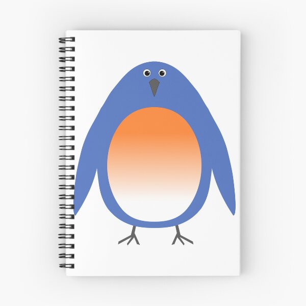 Item preview, Portly Bluebird Cartoon Character designed and sold by mrrobotto.