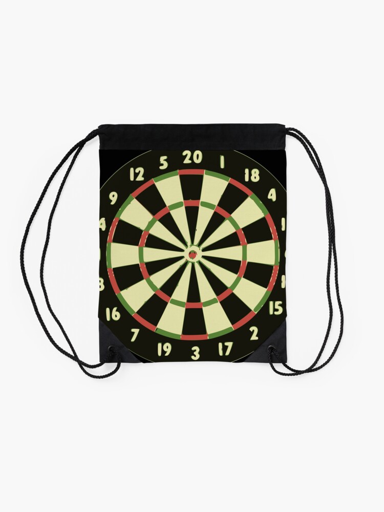 "Dart Board" Drawstring Bag by Grobie Redbubble