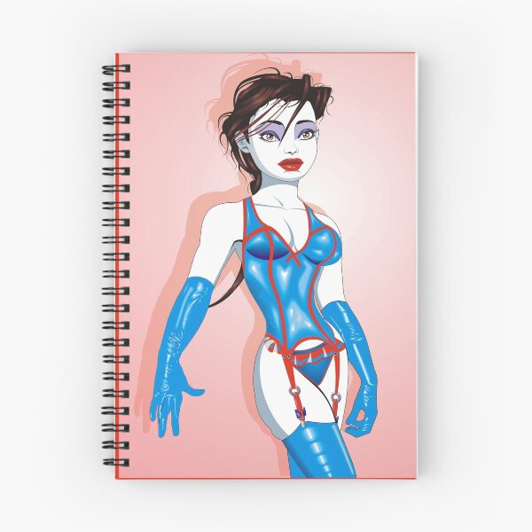 Artikelvorschau, The Girl In A Blue Latex Basque entworfen und verkauft von Phaedra.